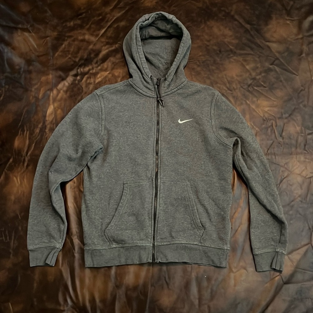 Grey nike zip up